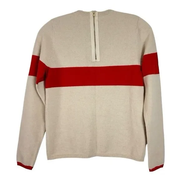 Frances Valentine Sweater Womens Size XS Spencer Crewneck XO Oatmeal Orange - Picture 15 of 16